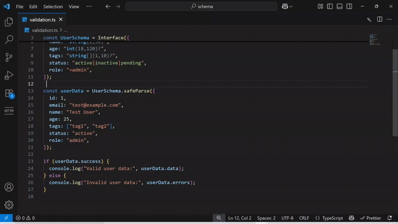 VSCode extension preview